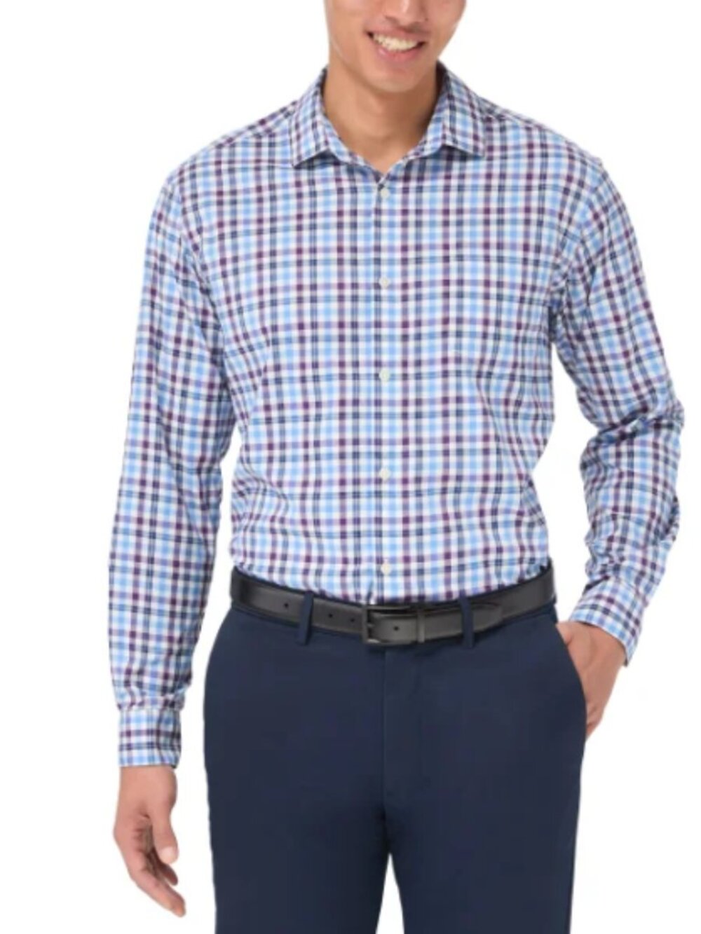 Kirkland Signature Men's Performance Sport Shirt Purple size XL